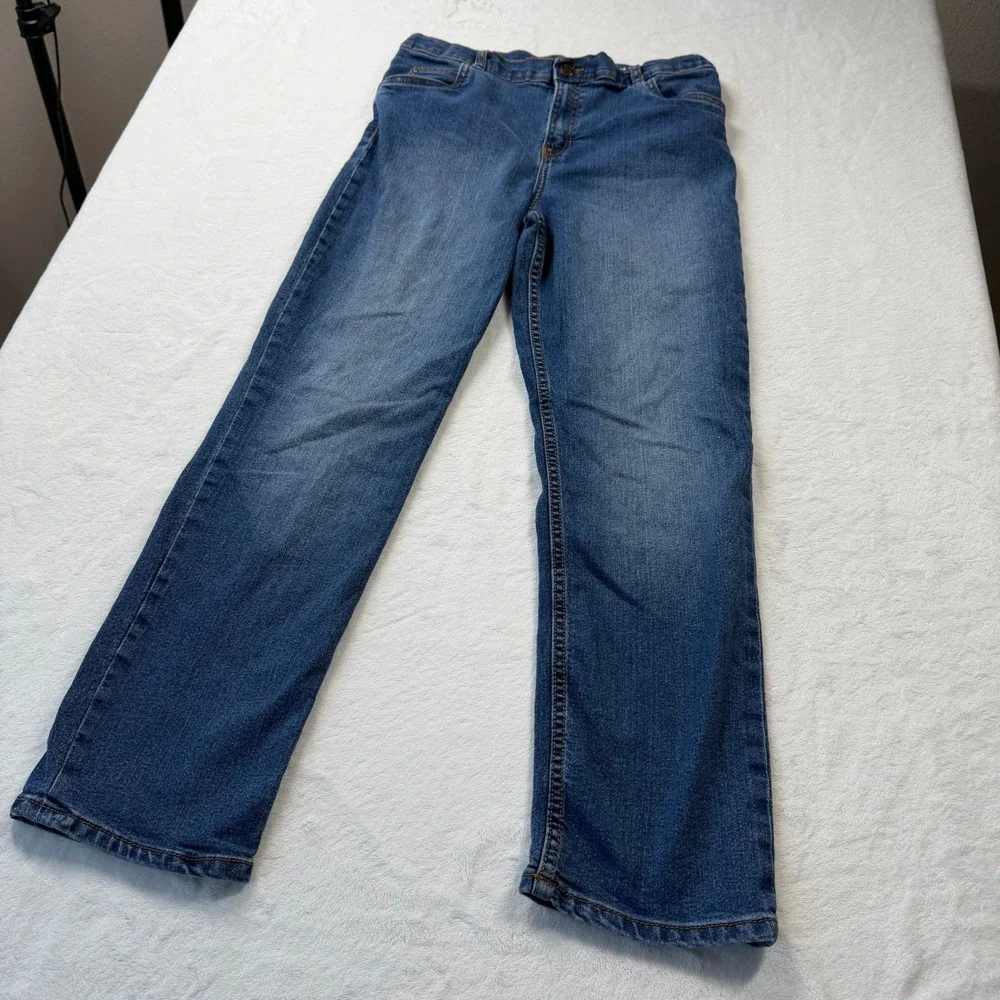 Carter's Straight‎ Leg Jeans Kids 14/14A Blue Good Medium Wash Classic Denim